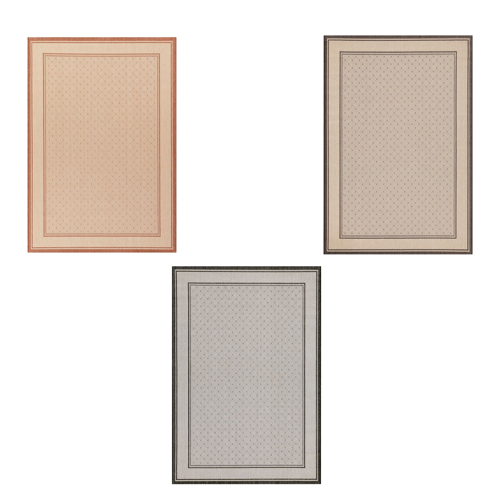 Peyer Syntex Brücke Clara Bordüre 60/110 cm Outdoor-Teppich Gartenteppich