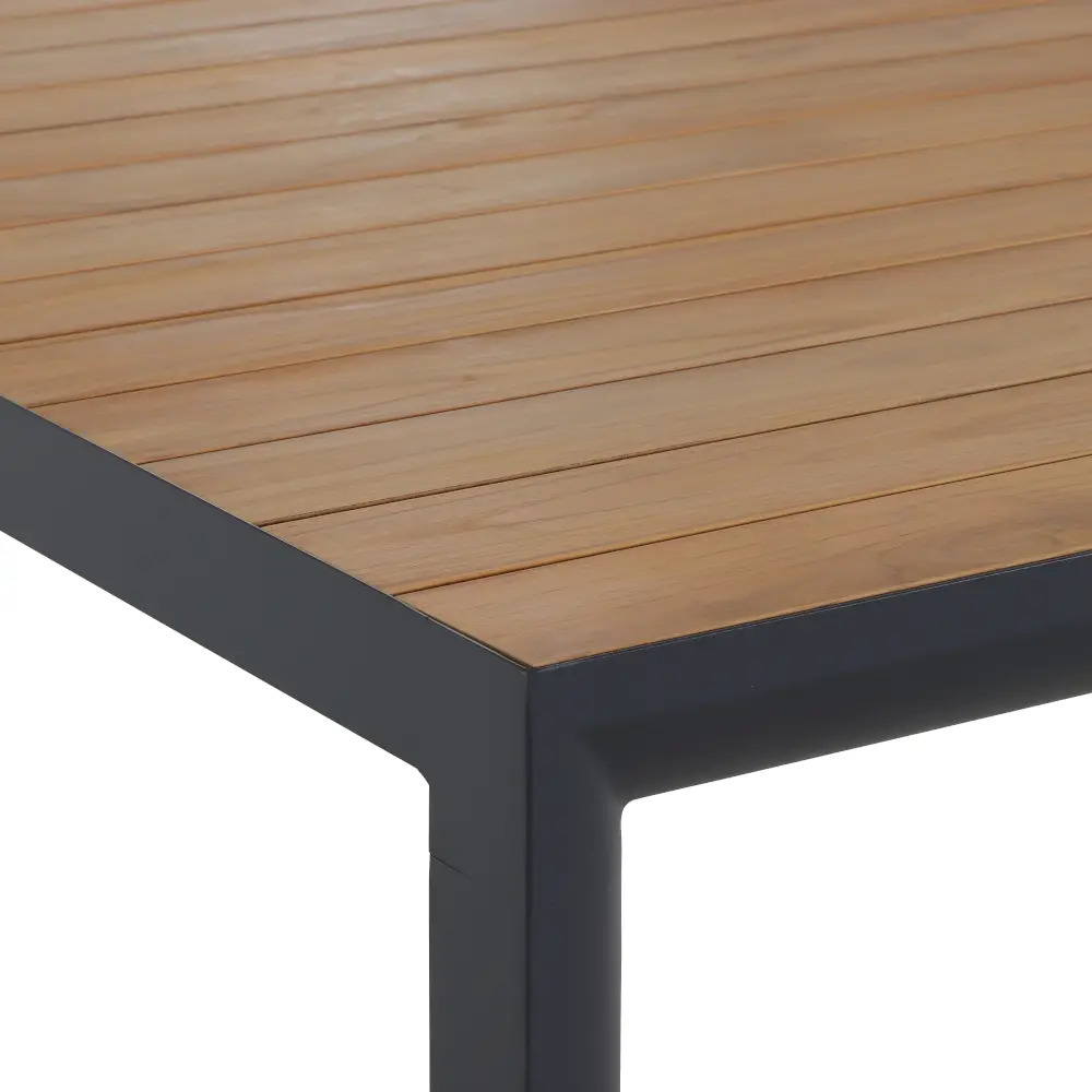 Siena Garden Silva Dining Tisch 220 x 100cm - Aluminium (matt anthrazit) & FSC-Teak