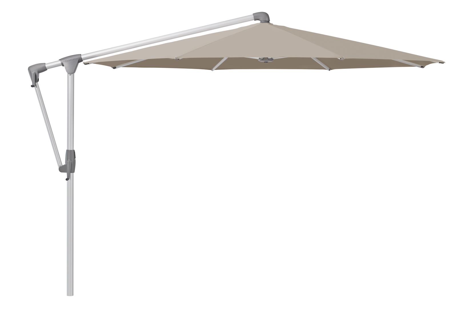 GLATZ Sonnenschirm SUNWING® CASA rund ø 300 cm Gestell natureloxiert in 26 Farbvarianten