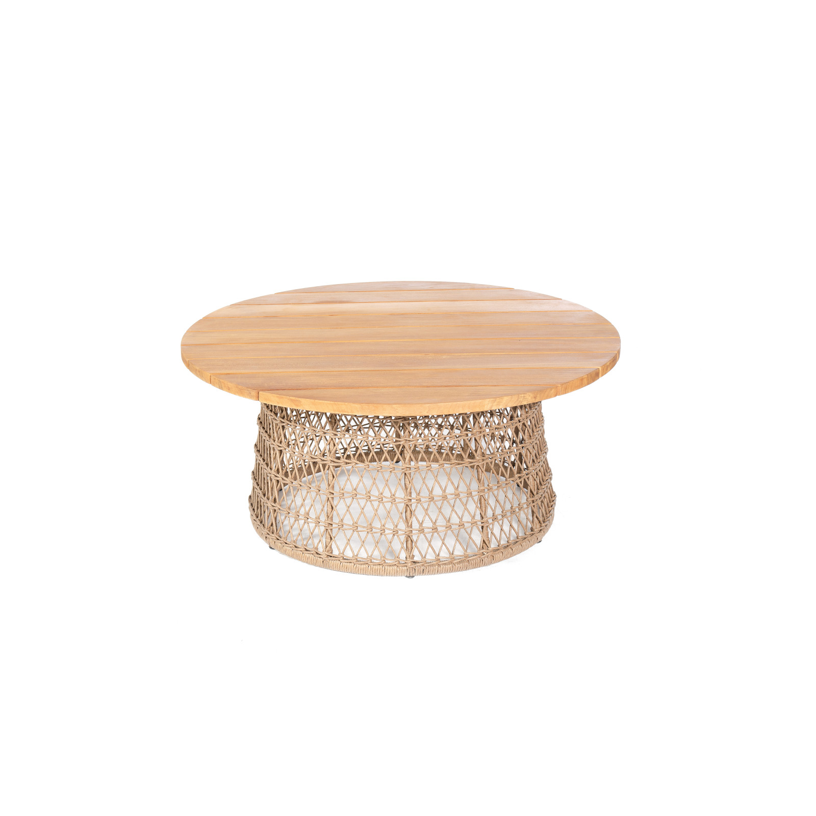 Sonnenpartner Retro Lounge-Tisch Gartentisch ø100 cm Aluminium mit Teakholz Sonnenpartner Retro Lounge-Tisch Gartentisch ø100 cm Aluminium mit Teakholz