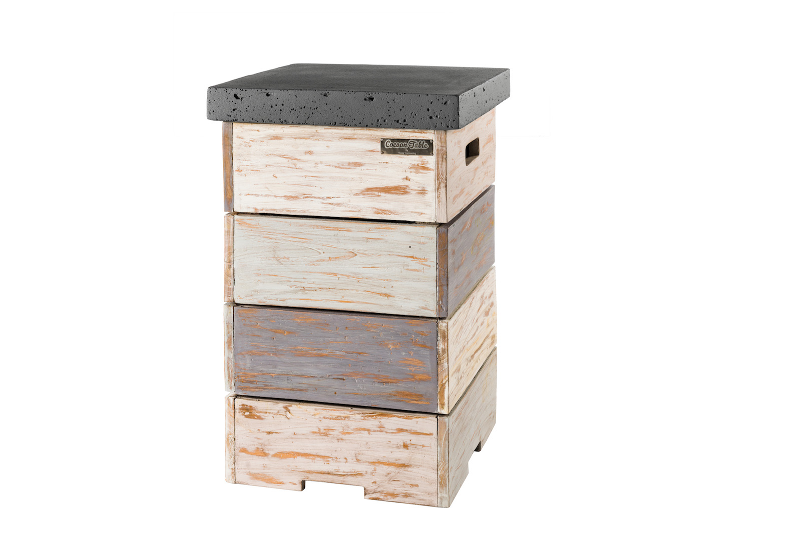 Happy Cocooning Mania Enclosure Nice&Nasty Beistelltisch für Gasflaschen Teakholz