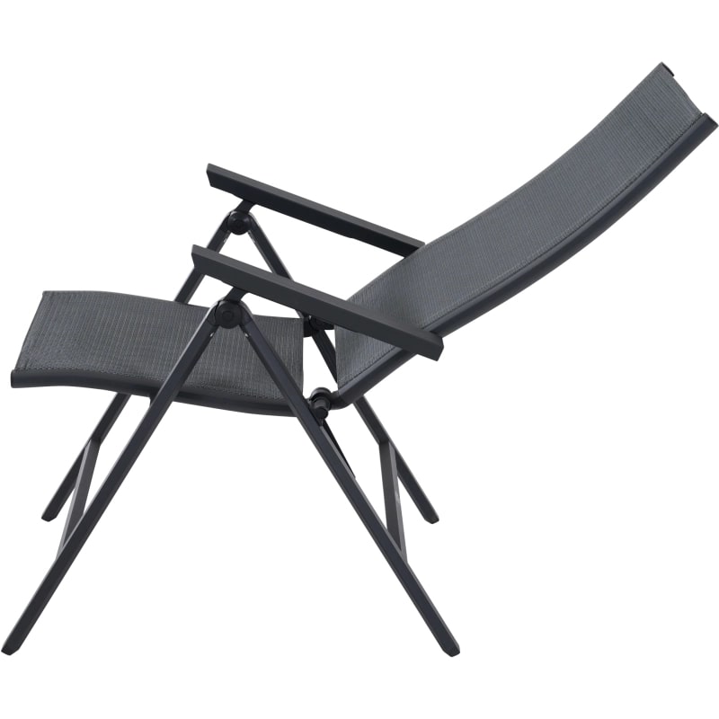 Siena Garden Tauro Klapp-Sessel – Aluminiumgestell (matt anthrazit) & royal-grey Textilbezug (S83264)