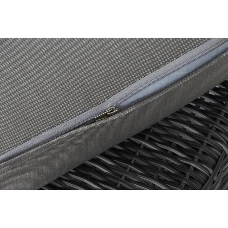 Siena Garden Loungehocker Corido SE Alu, Geflecht, inkl. Kissen
