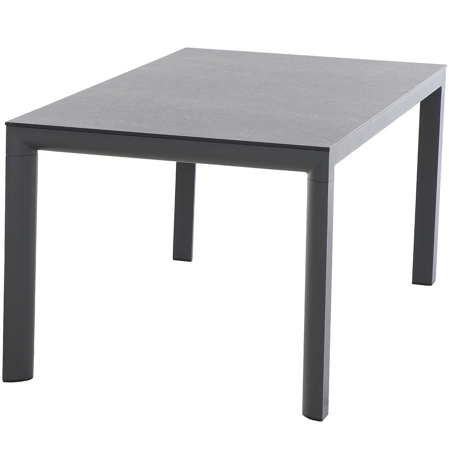 Siena Garden Silva Dining Tisch – 180 x 95 cm, Aluminium (matt anthrazit) & HPL Titan