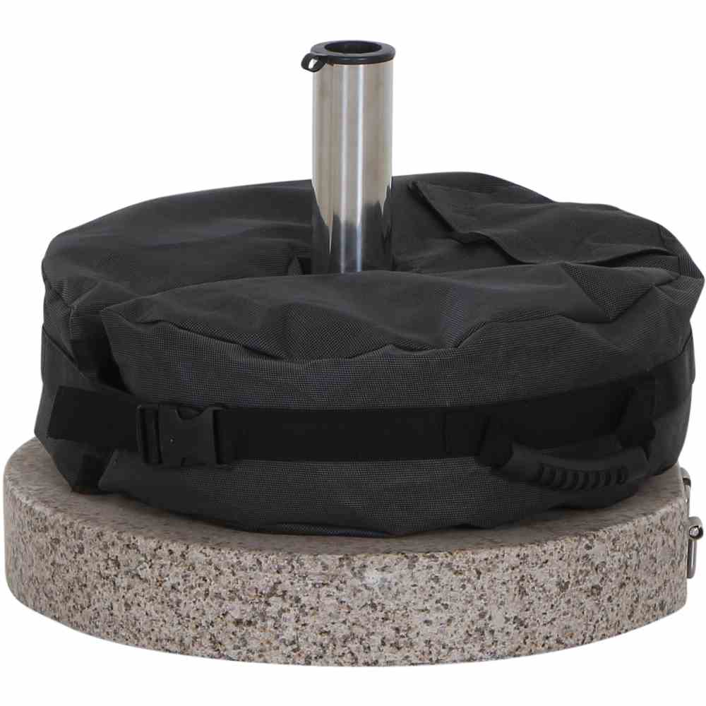 Siena Garden Beschwerungssack UNIVERSAL, Ø 45 cm, Ø 45x15 cm, aus Polyester 600D in anthrazit M35966