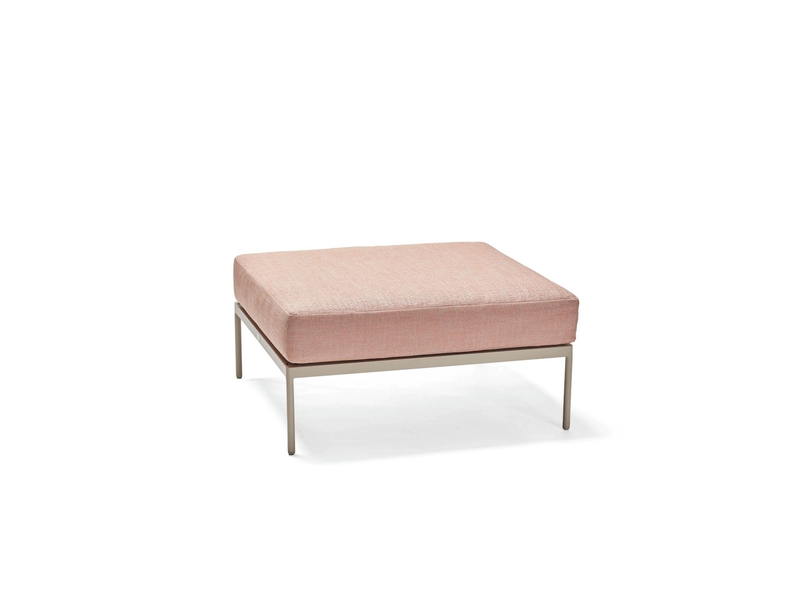 Stern Coco Hocker Sitzhocker Lounge-Hocker Aluminium greige Kissen mehrere Farben