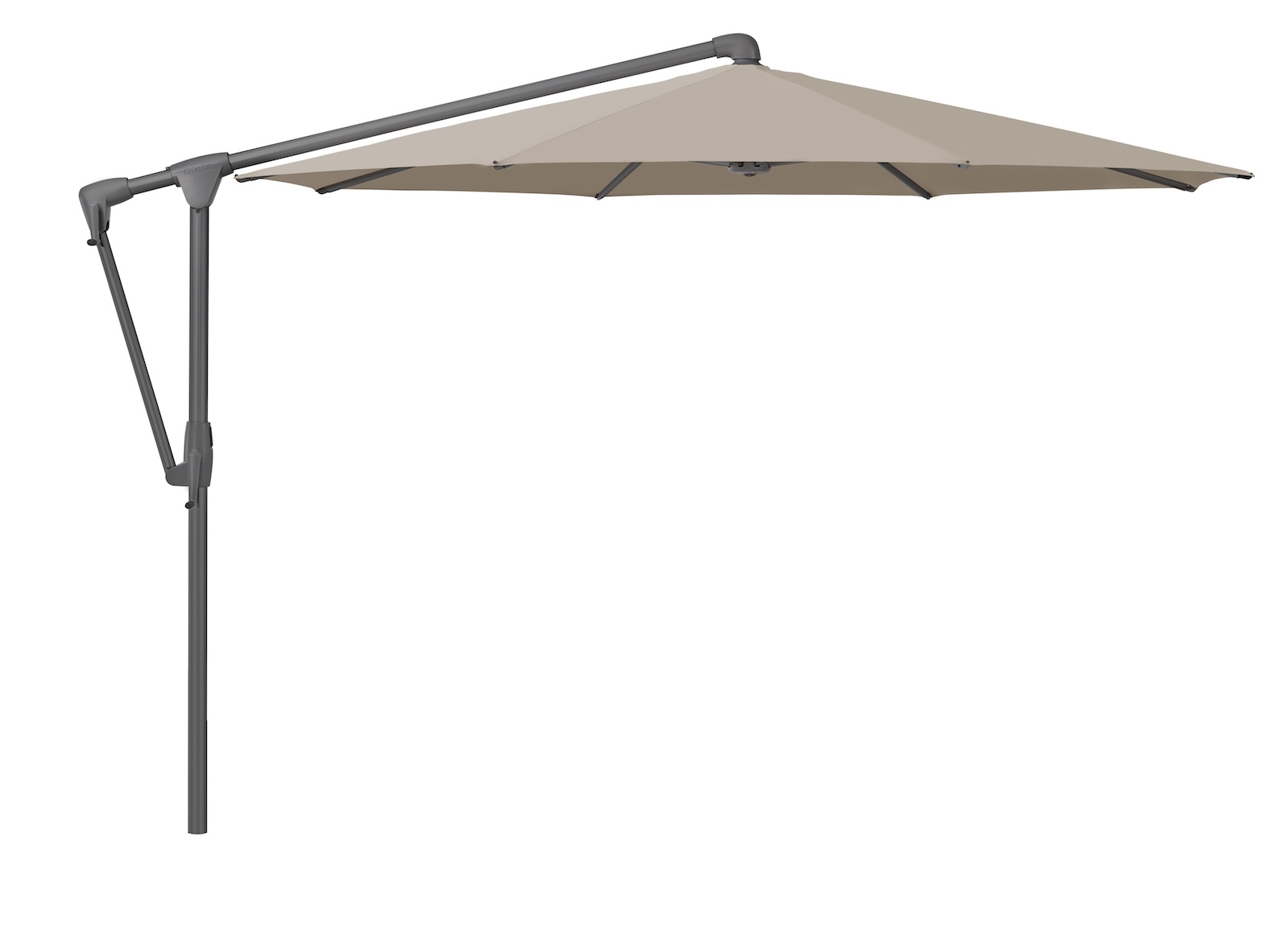 GLATZ Sonnenschirm SUNWING® CASA rund ø 330 cm Gestell anthrazit in 26 Farbvarianten