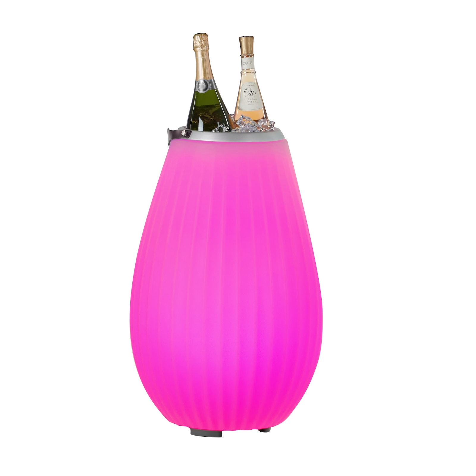 The Joouly 65 3in1 LED-beleuchteter Getränkekühler mit Bluetooth-Lautsprecher The Joouly 65 3in1 LED-beleuchteter Getränkekühler mit Bluetooth-Lautsprecher