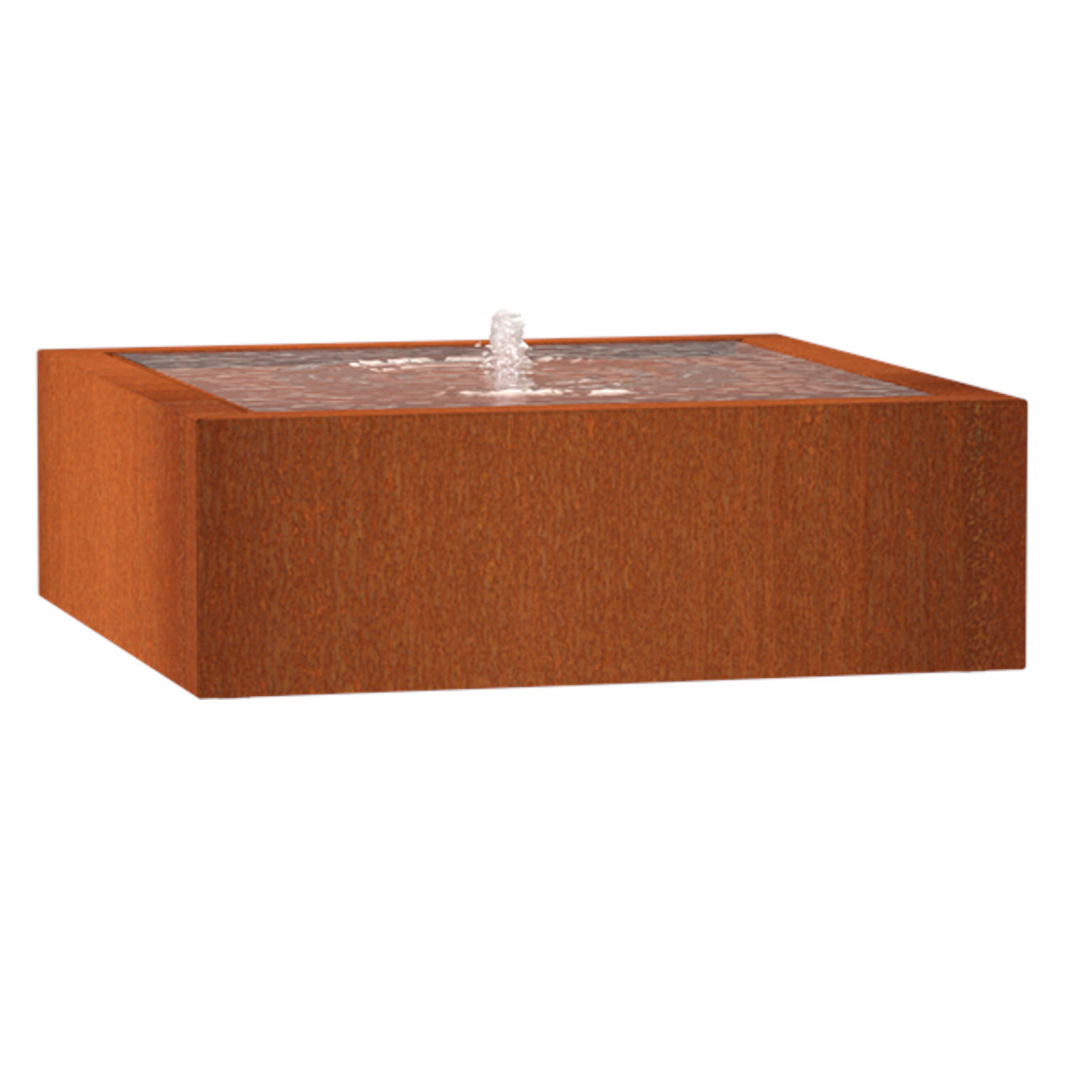 Adezz Wassertisch Corten-Stahl Rost braun/orange Wasserspiel mit Pumpe und LED verschiedene Größen Adezz Wassertisch Corten-Stahl Rost braun/orange Wasserspiel mit Pumpe und LED verschiedene Größen
