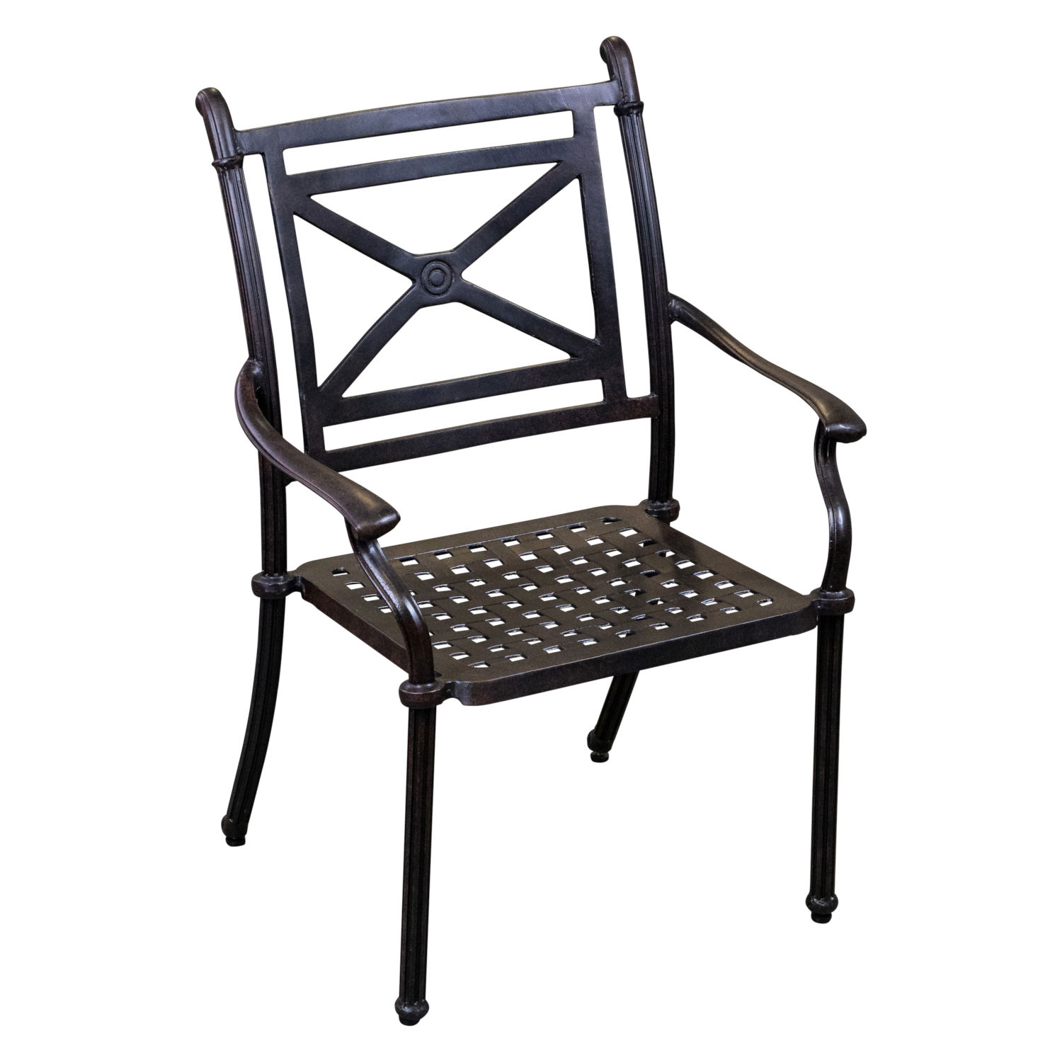 Inko Carina Stapelstuhl Alu-Guss bronze 63x71x100 cm Gartenstuhl stapelbar