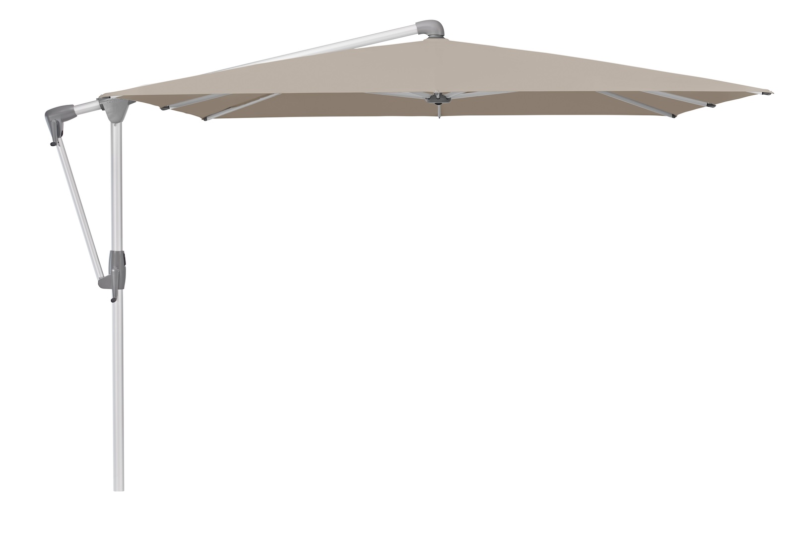 GLATZ Sonnenschirm SUNWING® CASA quadratisch 270 x 270 cm Gestell natureloxiert in 26 Farbvarianten