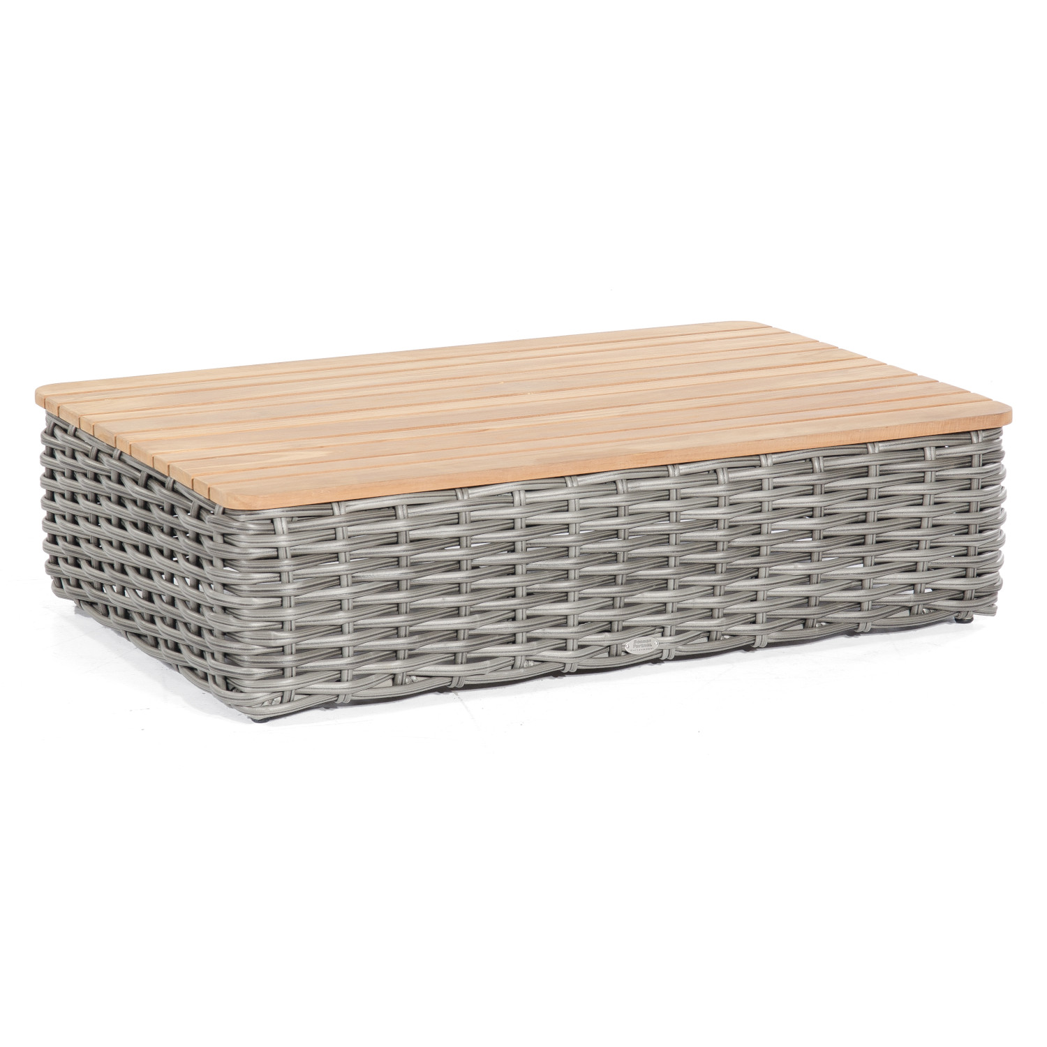 Sonnenpartner Loungetisch Sands 120x80 cm Aluminium/Teakholz mit Polyrattan charcoal Lounge-Tisch Sonnenpartner Loungetisch Sands 120x80 cm Aluminium/Teakholz mit Polyrattan charcoal Lounge-Tisch