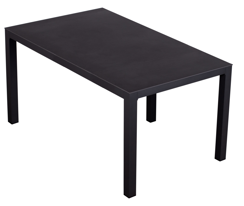 deVries Dining-Tisch "DAKOTA" Tischplatte aus gesintertem Stein 160 x 90 x 76 cm