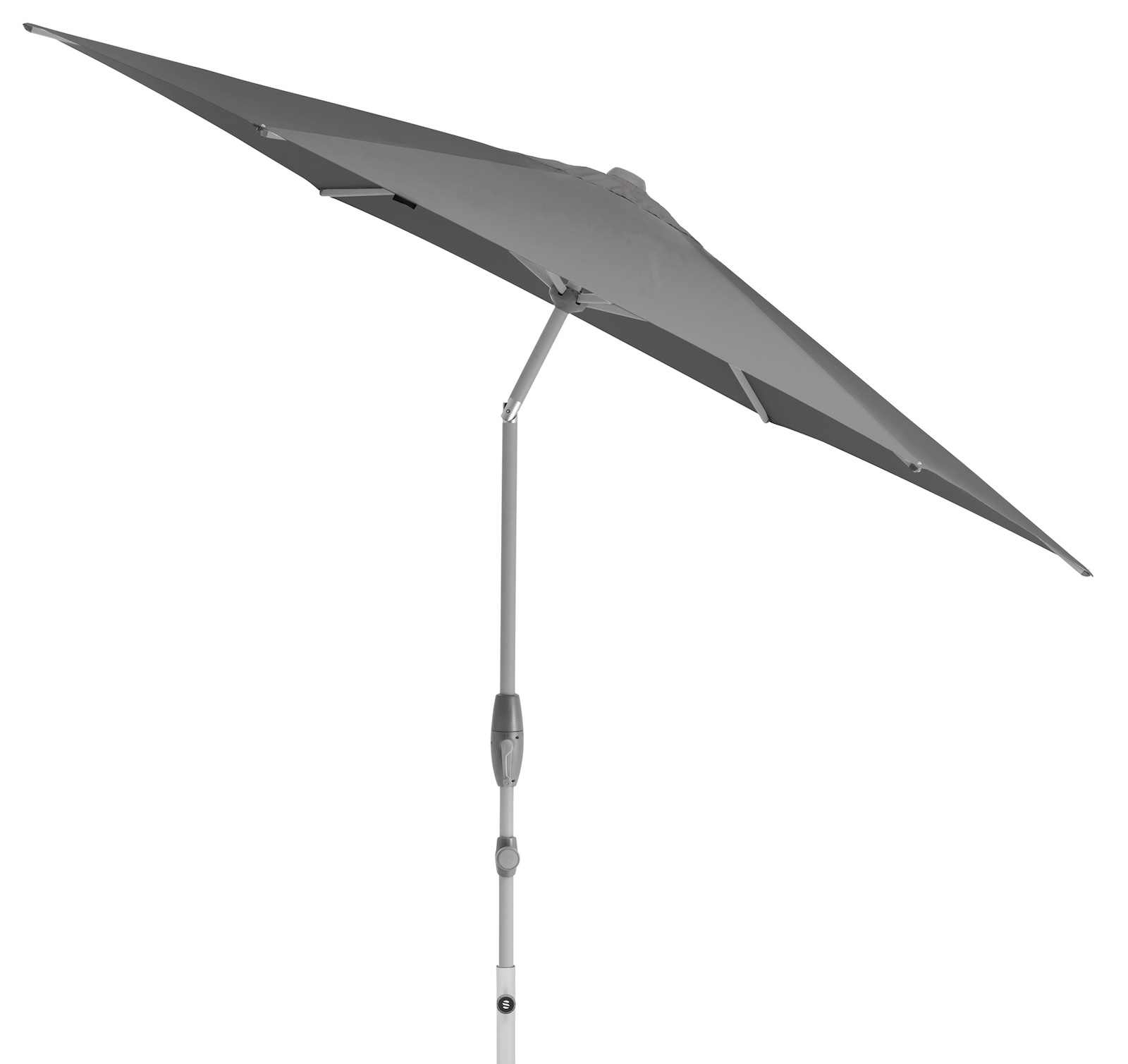 Sonnenschirm SUNCOMFORT® by Glatz Shell Turn rund ø 330 cm in Stone Grey 057
