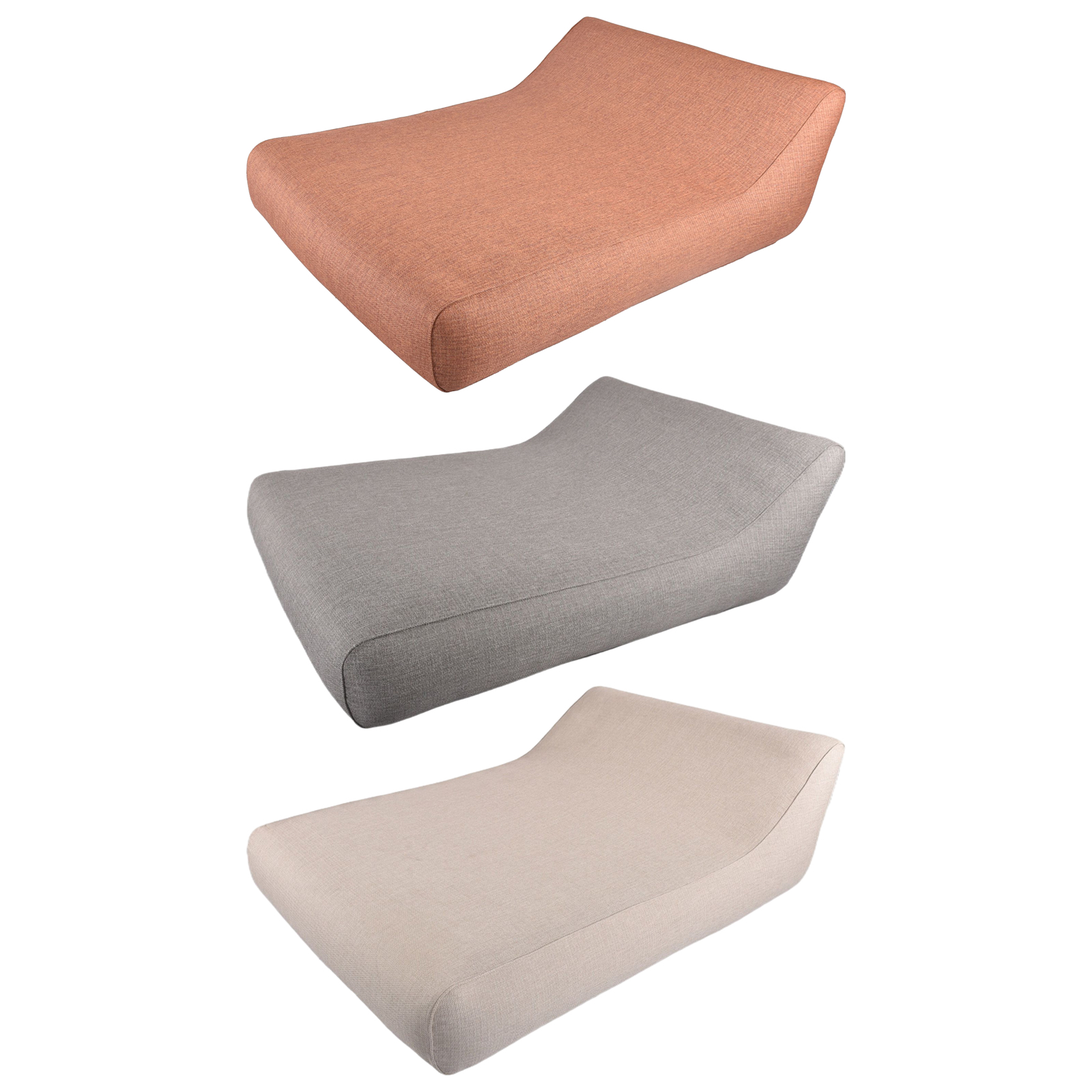 Best Lounge - Aufblasbare Doppel-Liege mit hoher Rückenlehne Gartenliege