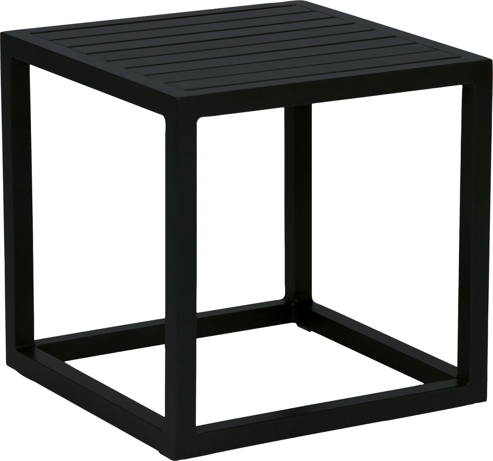 Stern Robin Beistelltisch Gartentisch Lounge-Tisch schwarz matt 40x40 cm