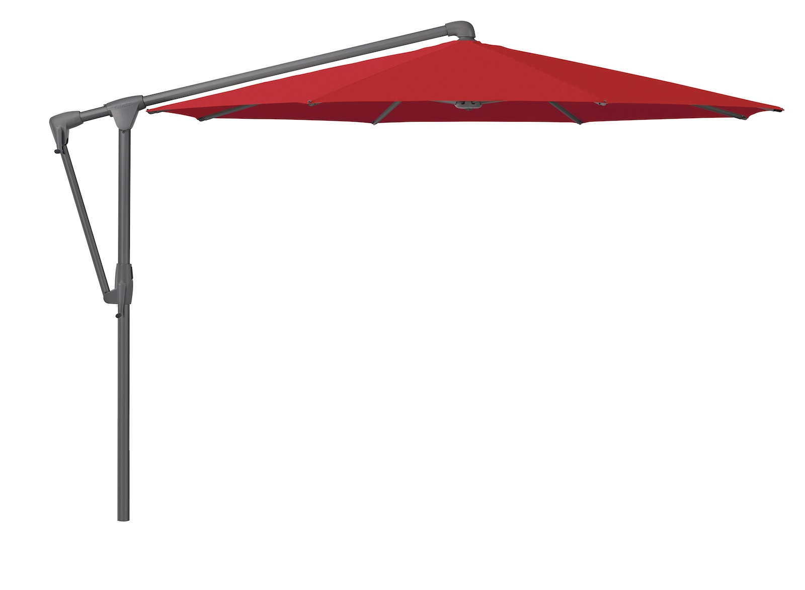 GLATZ Sonnenschirm SUNWING® CASA rund ø 330 cm Gestell anthrazit 6 Farbvarianten Ampelschirm