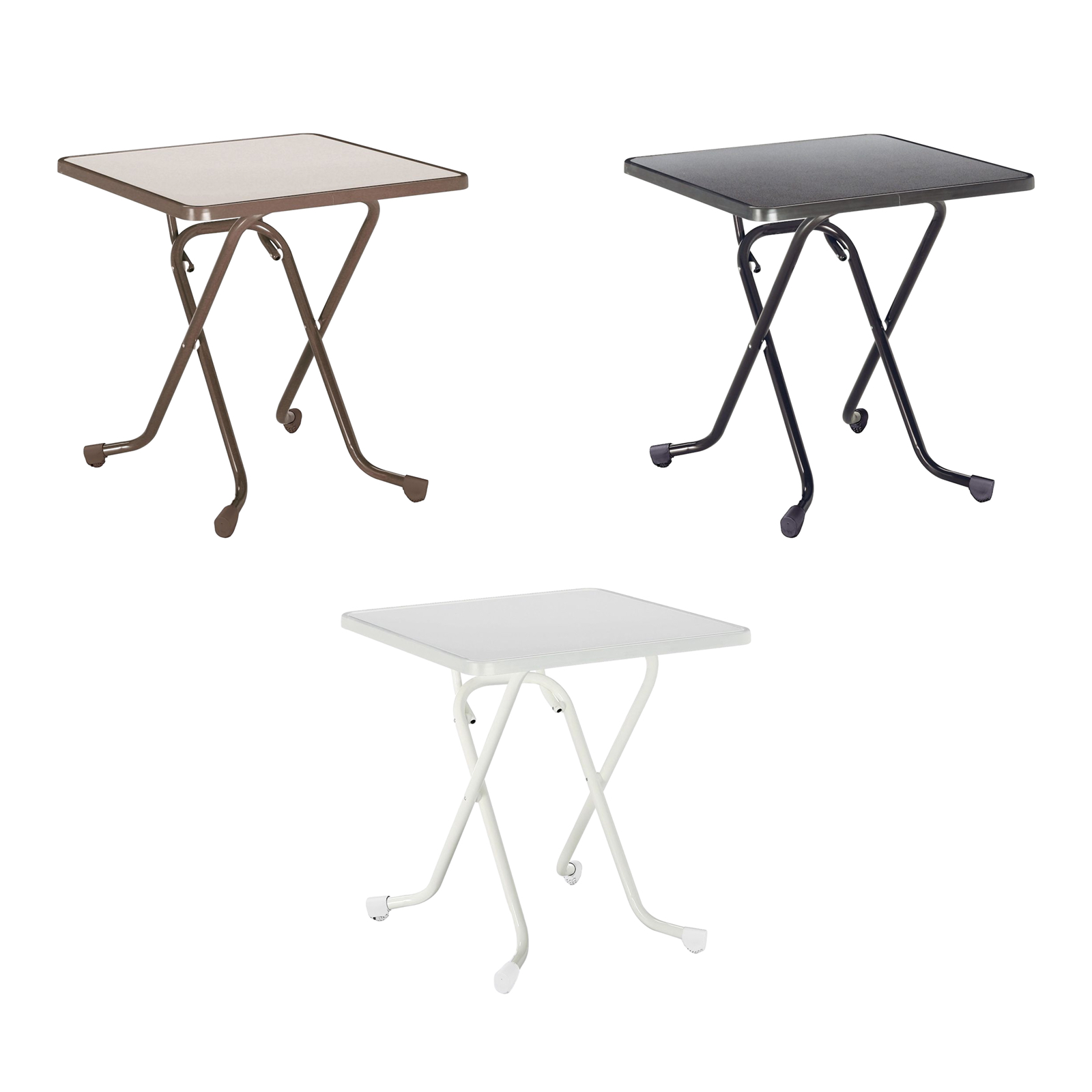 Best Madrid Klapptisch Rechteckig Gartentisch Beistelltisch Balkontisch 67x67 cm