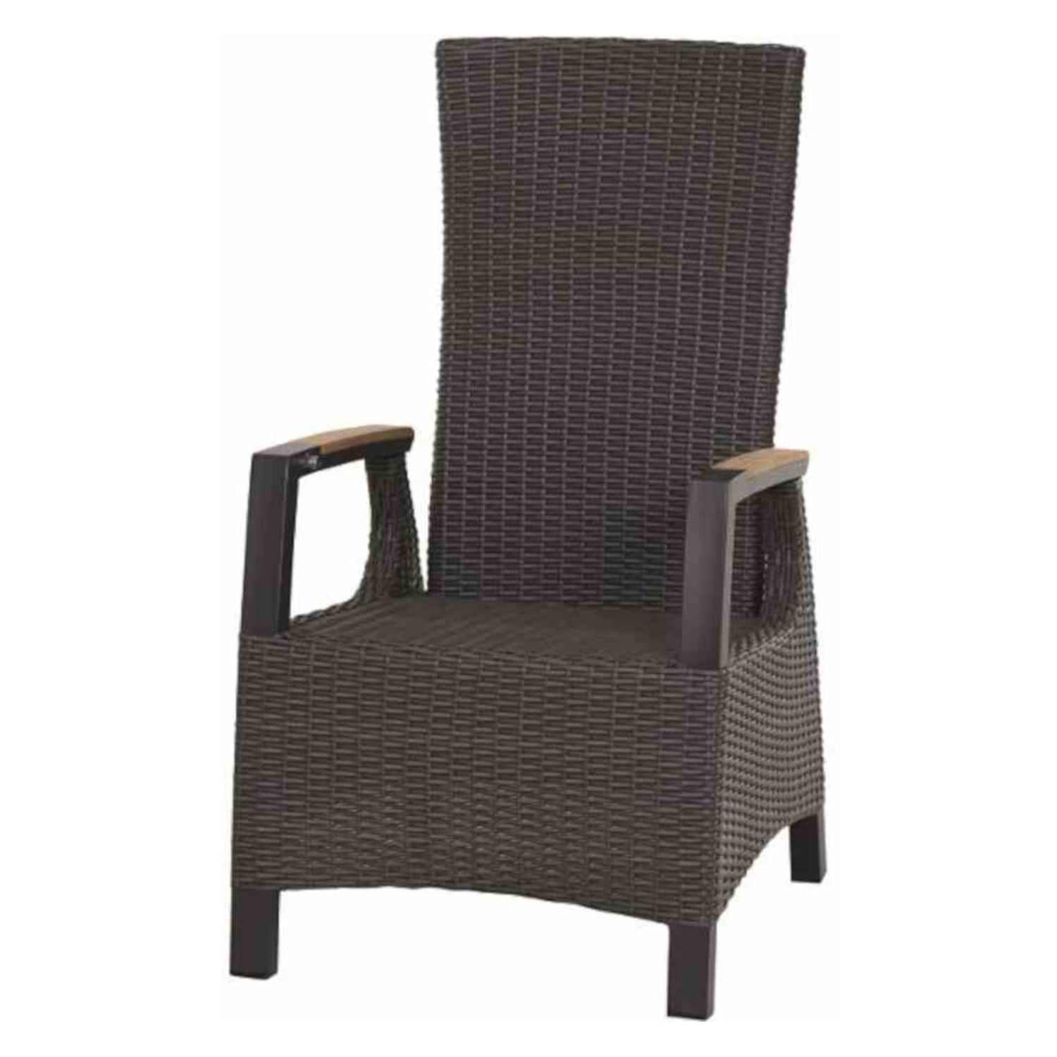 Siena Garden Dining Move Sessel Lugano Alu anthrazit/Teak Hochlehner