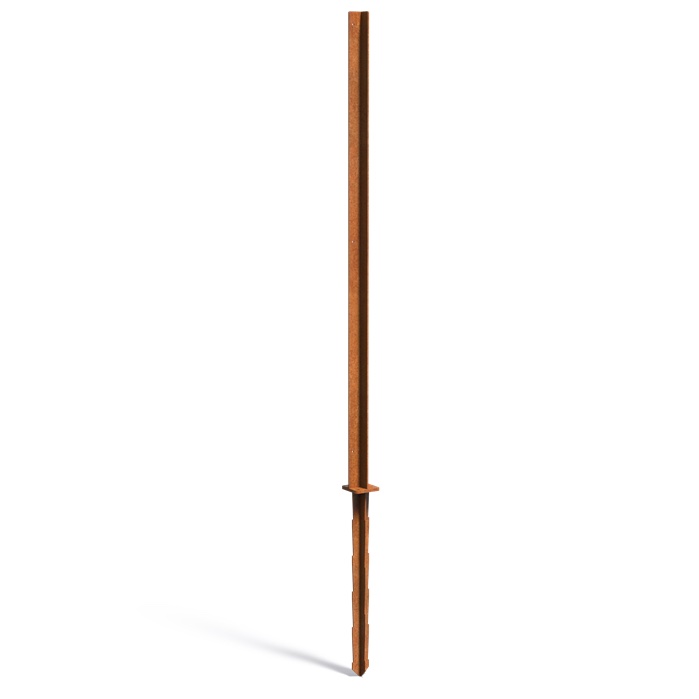 Adezz Paneelstange CPP1 Cortenstahl 10,6x270cm Pfosten für Sichtschutz Gartenpaneel