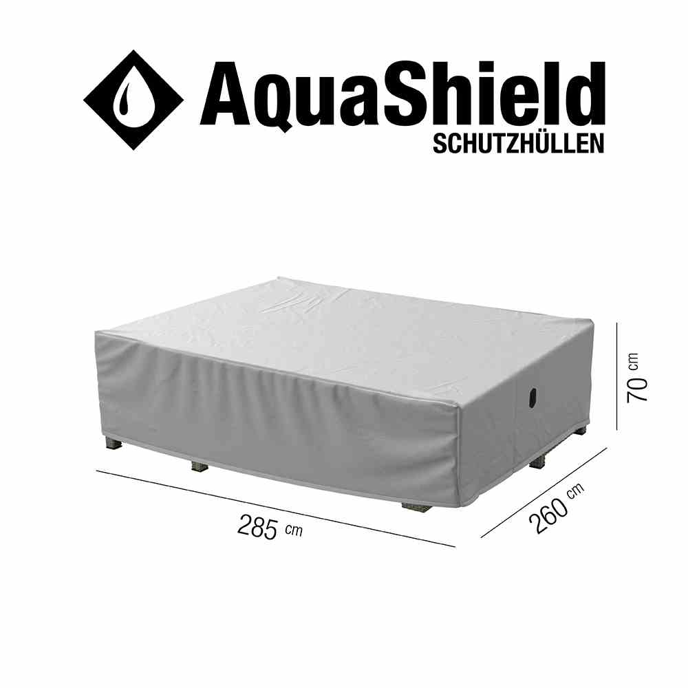 Siena Garden AquaShield Loungegruppe - hellgrau, Polyester