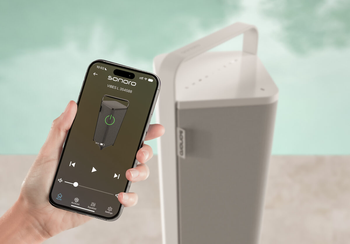 sonoro Vibes L Tragbarer Outdoor Bluetooth Lautsprecher mit HiFi-Klang Weiß