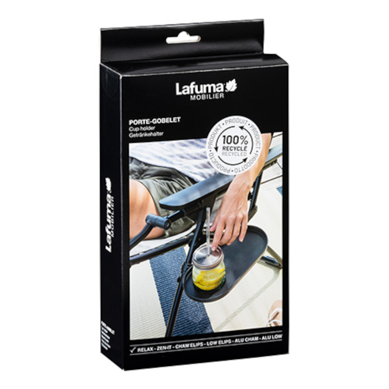 Lafuma PORTE GOBELET Getränkehalter Becherhalter Cup Holder black noir schwarz