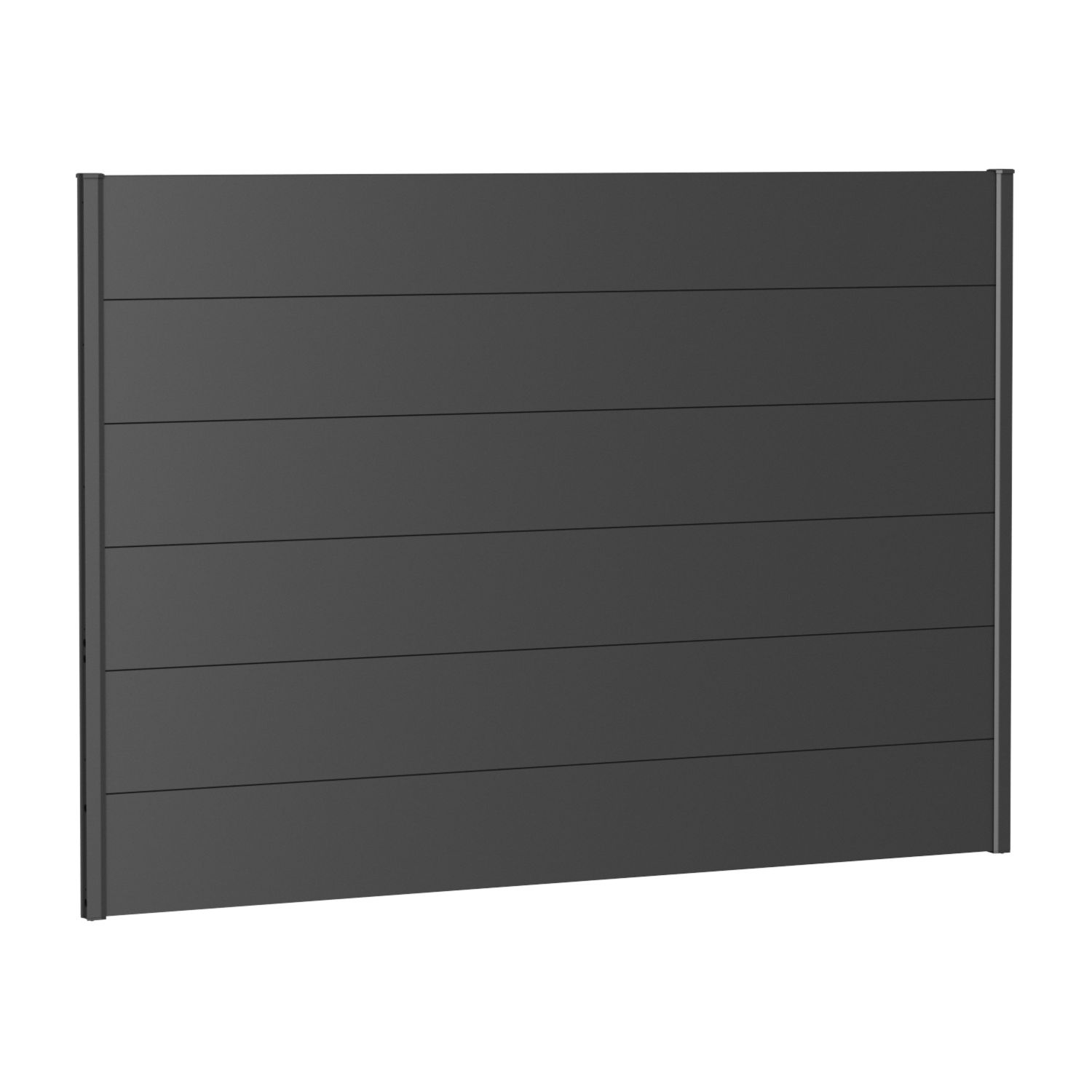 Biohort Sichtschutz Metall dunkelgrau-metallic Gartenzaun Windschutz