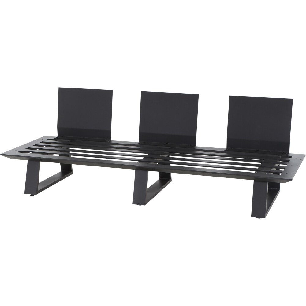 Siena Garden 3er Loungebank Lardos Aluminium matt anthrazit P03240