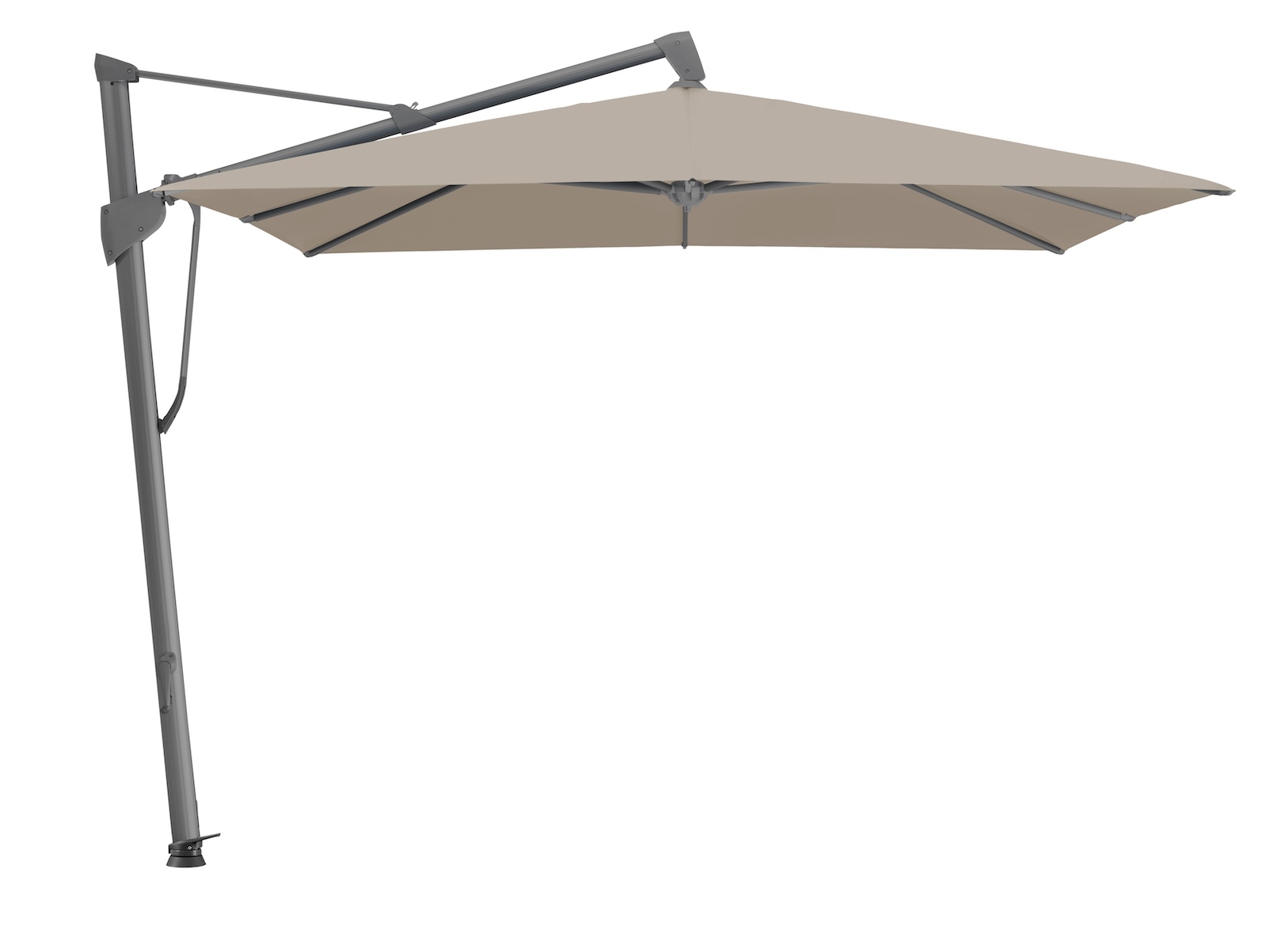 GLATZ Ampelschirm SOMBRANO® S+ quadratisch 350 x 350 cm Freiarmschirm in 26 Farben wählbar