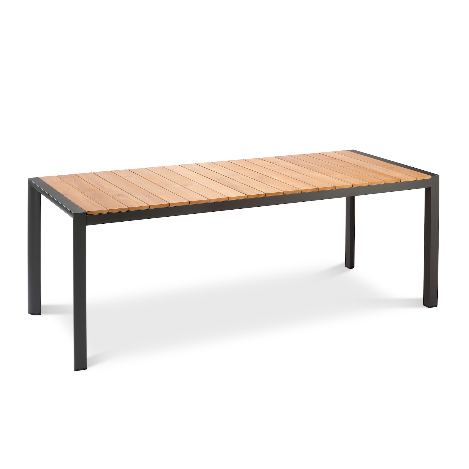 Best Freizeitmöbel Aluminium Tisch Paros 160 x 90 cm anthrazit/Teakholz Loungetisch Best Freizeitmöbel Aluminium Tisch Paros 160 x 90 cm anthrazit/Teakholz Loungetisch