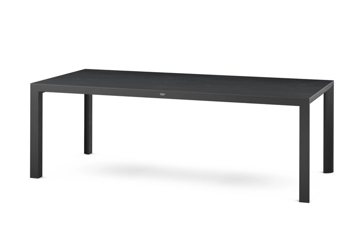 Siena Garden Silva Dining Tisch – 220 x 100 cm, Aluminium (matt anthrazit) & HPL Ferro