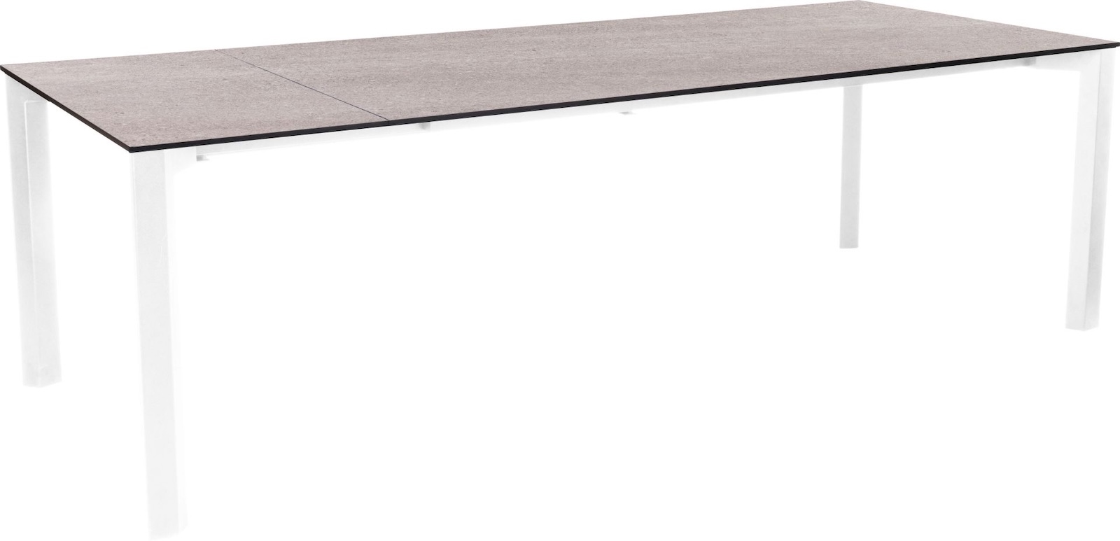 Stern Penta Ausziehtisch Gartentisch Dining-Tisch Aluminium weiß 200/250x100 cm