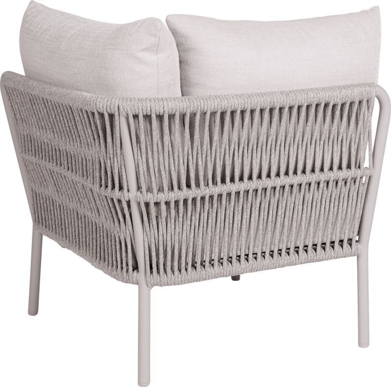 Stern Eckelement Romy Lounge Aluminium greige Kissen 100% Polyacryl Vanilla