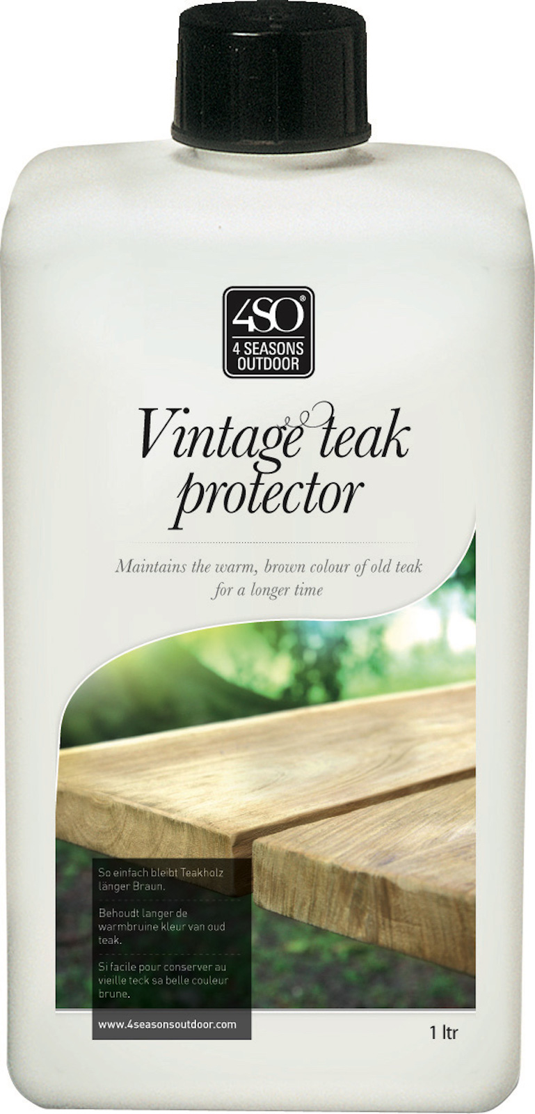 4Seasons Vintage Teak Protector recyceltes Teak Pflegemittel auf Wasserbasis 4Seasons Vintage Teak Protector recyceltes Teak Pflegemittel auf Wasserbasis