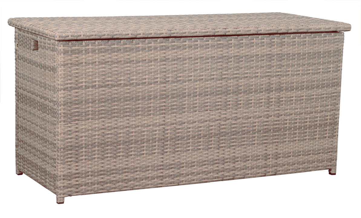 deVries Kissenbox "MONTANA" Aluminium-Gestell Box für Kissen grau 145x58x73 cm