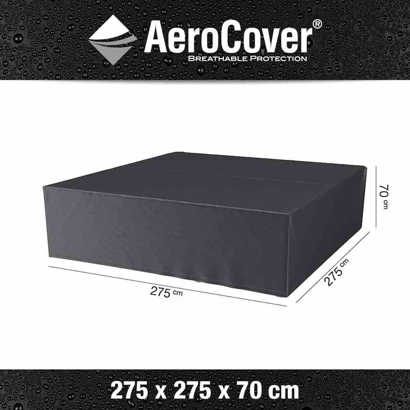 AeroCover Schutzhülle für rechteckige Lounge-Sets 275x275xH70 cm Schutzhaube Sitzgruppe