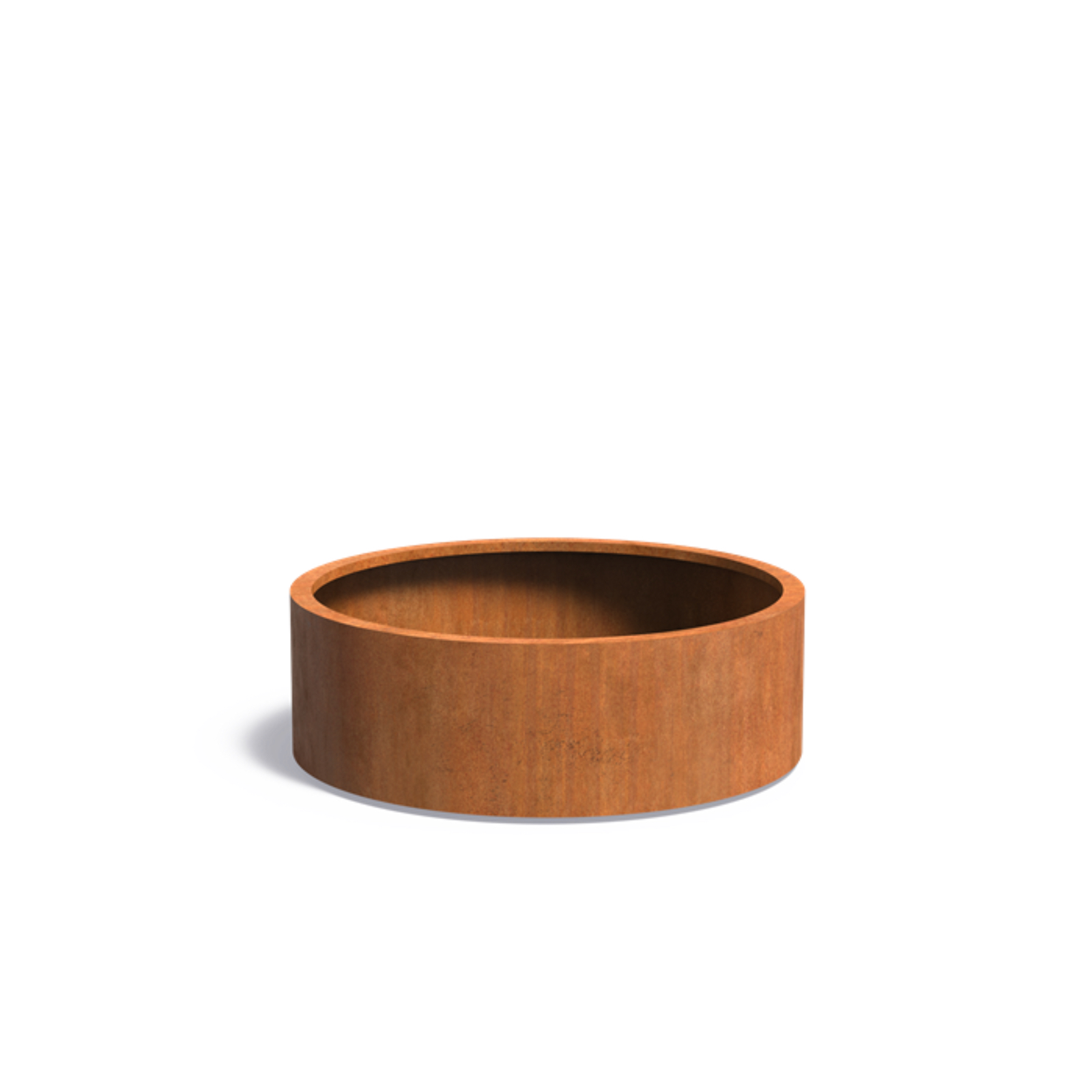 Adezz Circum mit Boden Pflanzgefäß aus Corten-Stahl Pflanzkübel Blumentopf