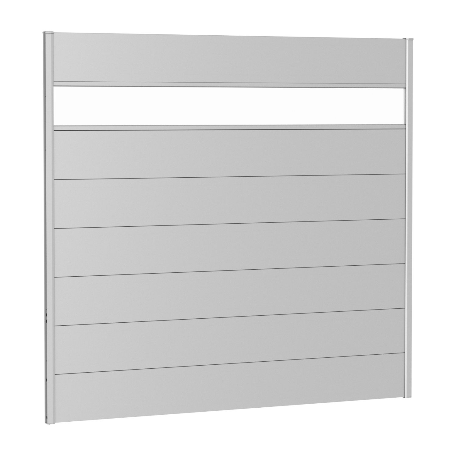 Biohort Sichtschutz Metall mit Lichpanell silber-metallic Gartenzaun Windschutz Biohort Sichtschutz Metall mit Lichpanell silber-metallic Gartenzaun Windschutz