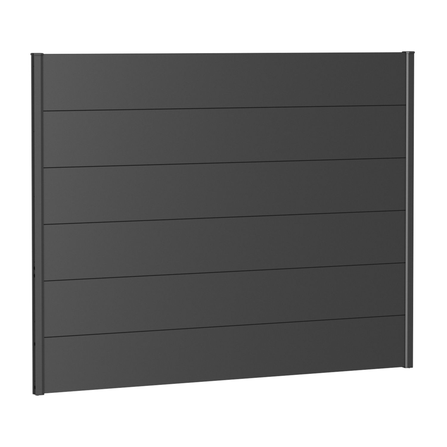 Biohort Sichtschutz Metall dunkelgrau-metallic Gartenzaun Windschutz