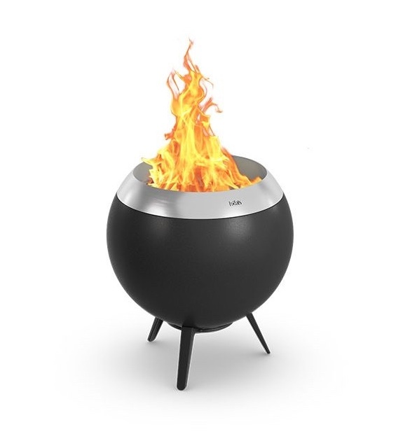höfats MOON 45 Feuerkorb mit niedrigem Fuß Ø 45 cm für Brennholz und Pellets 00716