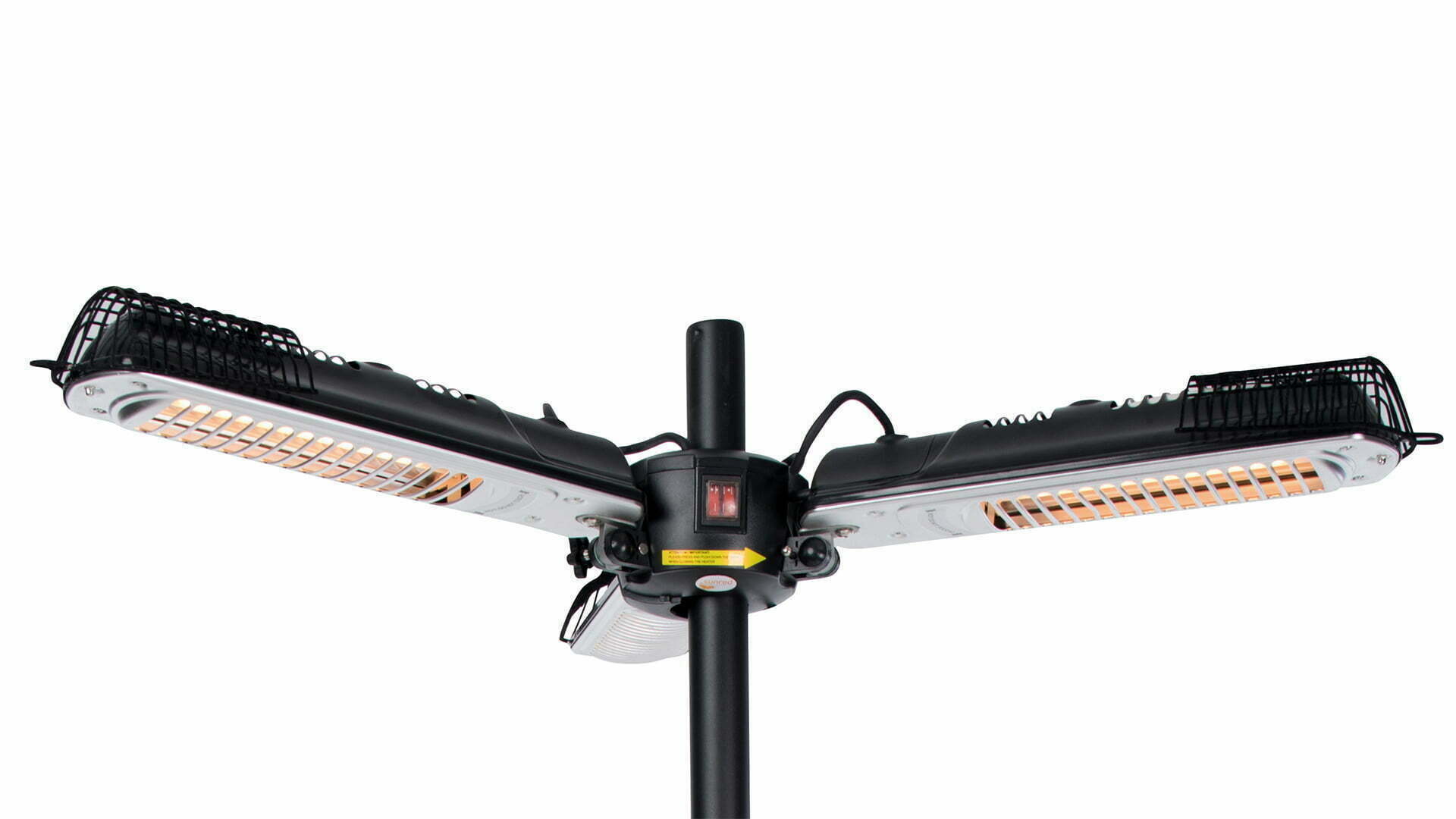 SUNRED® Schirm-Infrarot-Heizstrahler Heater Bright Parasol Black 2000 Faltbar