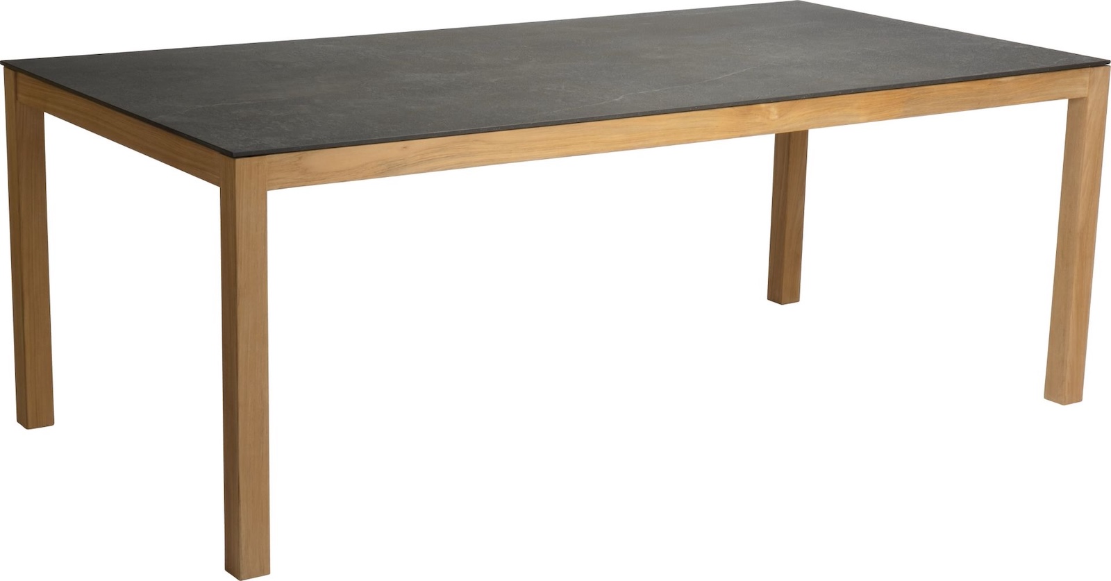 Stern Dining-Tisch Gartentisch Teakholz 160x90 cm mit wählbarer Tischplatte