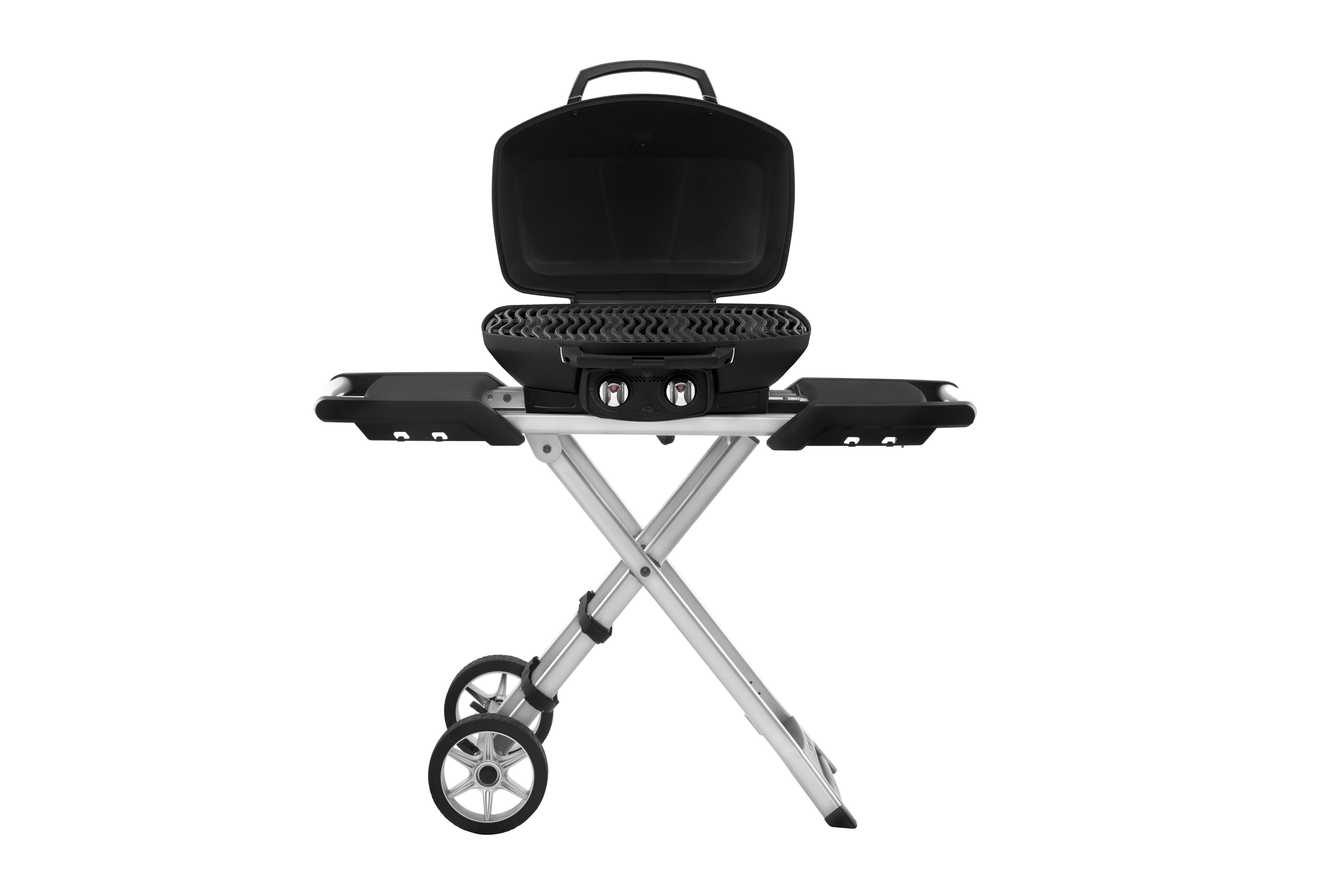 Napoleon PRO 285X TravelQ Gasgrill 4,1 kW 2 Brenner Transportgrill mit klappbarem Wagen PRO285XBK