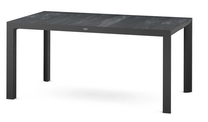 Siena Garden Silva Dining Tisch 180x100 cm – Aluminium (matt anthrazit) & Keramikplatte (wood grey)