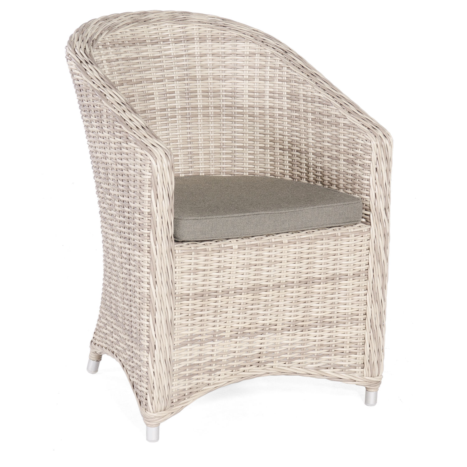 Sonnenpartner Solana Gartensessel Gartenstuhl Aluminium mit Polyrattan white-coral