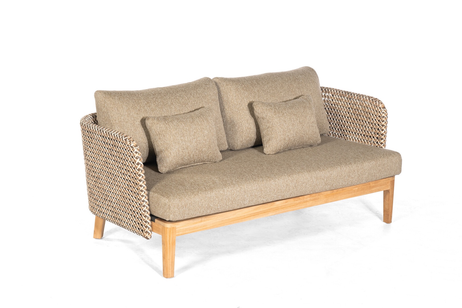 Sonnenpartner CHEYENNE Lounge-Sofa Gartensofa Loungesitzbank Gartenbank Teak