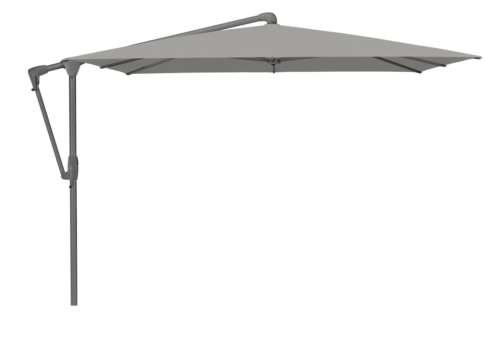 GLATZ Sonnenschirm SUNWING® CASA rechteckig 300 x 240 cm Gestell anthrazit Farbe 420 Smoke Ampelschirm