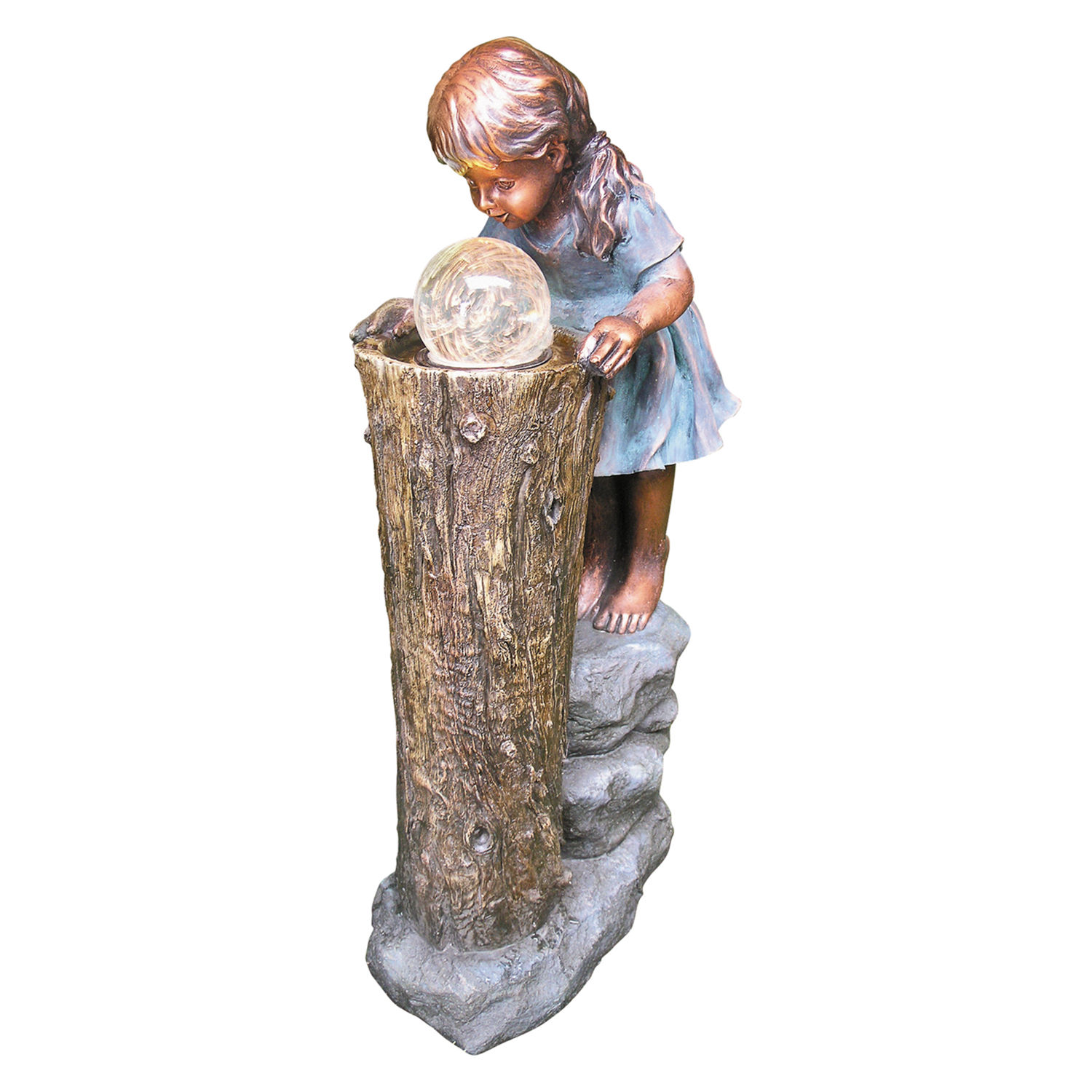 Granimex Zhisheng Zauberin Polystone Brunnen Pumpe LED-Beleuchtung Glaskugel Wasserspiel 83x41x23 cm Granimex Zhisheng Zauberin Polystone Brunnen Pumpe LED-Beleuchtung Glaskugel Wasserspiel 83x41x23 cm