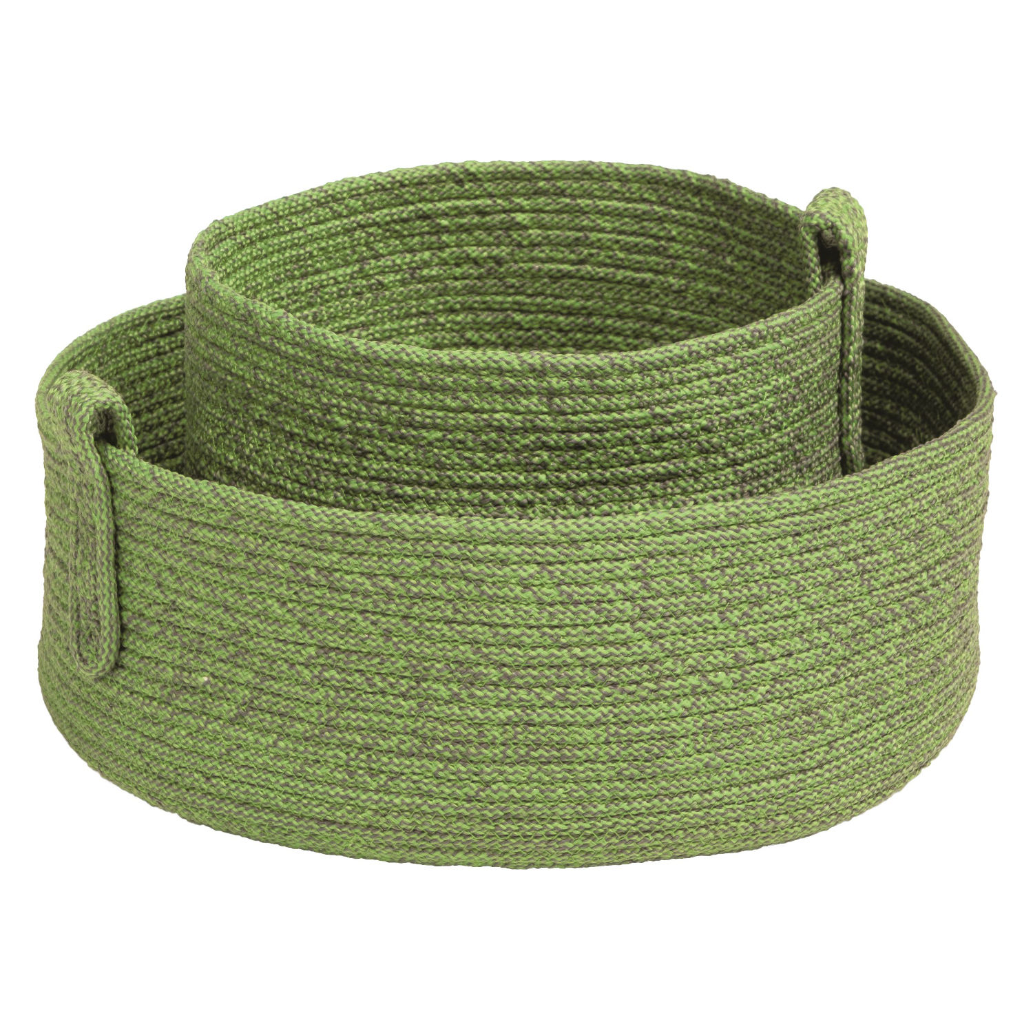 Stern 2er-Set Dekokörbe Ø 20x13 cm und Ø 30x10 cm Synthetikfaser Rope farngrün Korb Stern 2er-Set Dekokörbe Ø 20x13 cm und Ø 30x10 cm Synthetikfaser Rope farngrün Korb